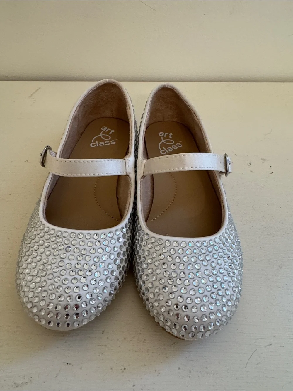 art class Silver Rhinestone Mary Jane Dress Shoes